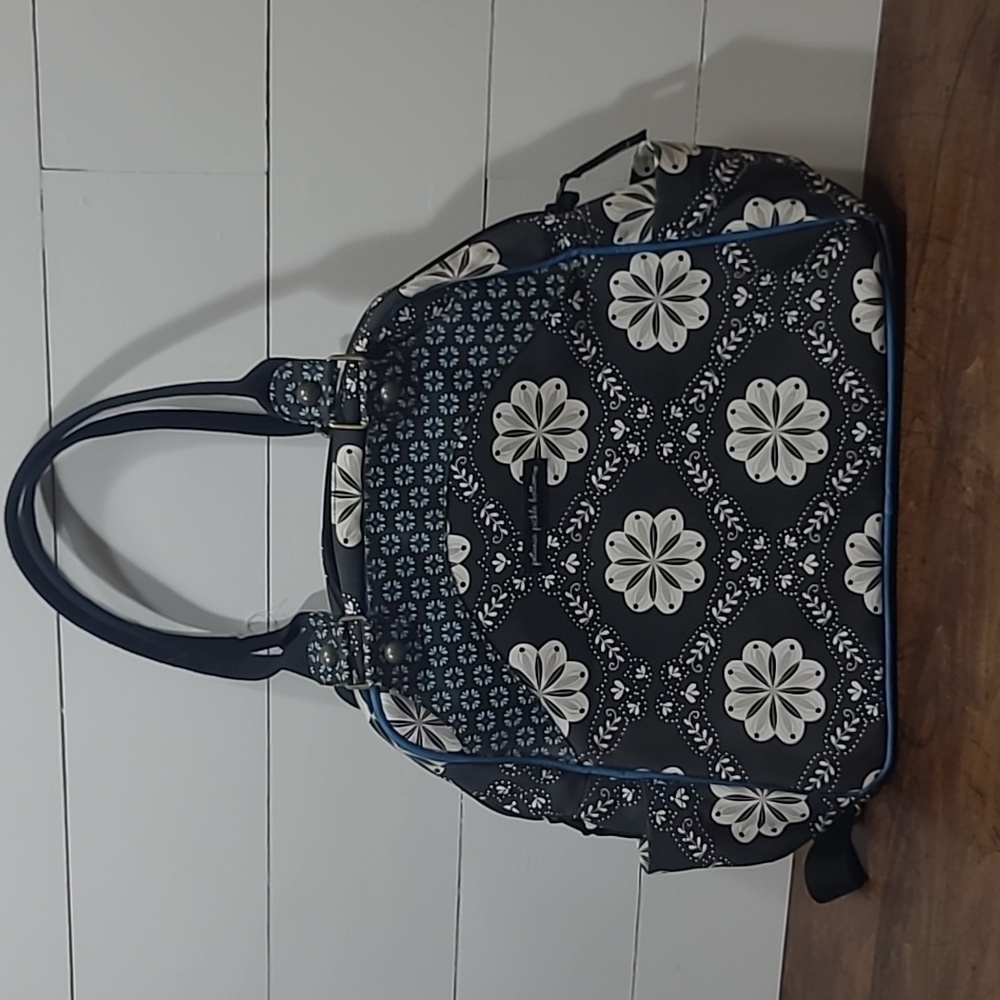 EUC Petunia Pickle Bottom It's A Small World Backpack Medium Tote Women's Bag